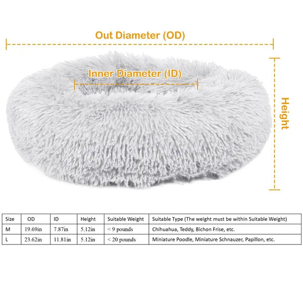 Soft Warm Fleece Pet Sofa Bed L Size