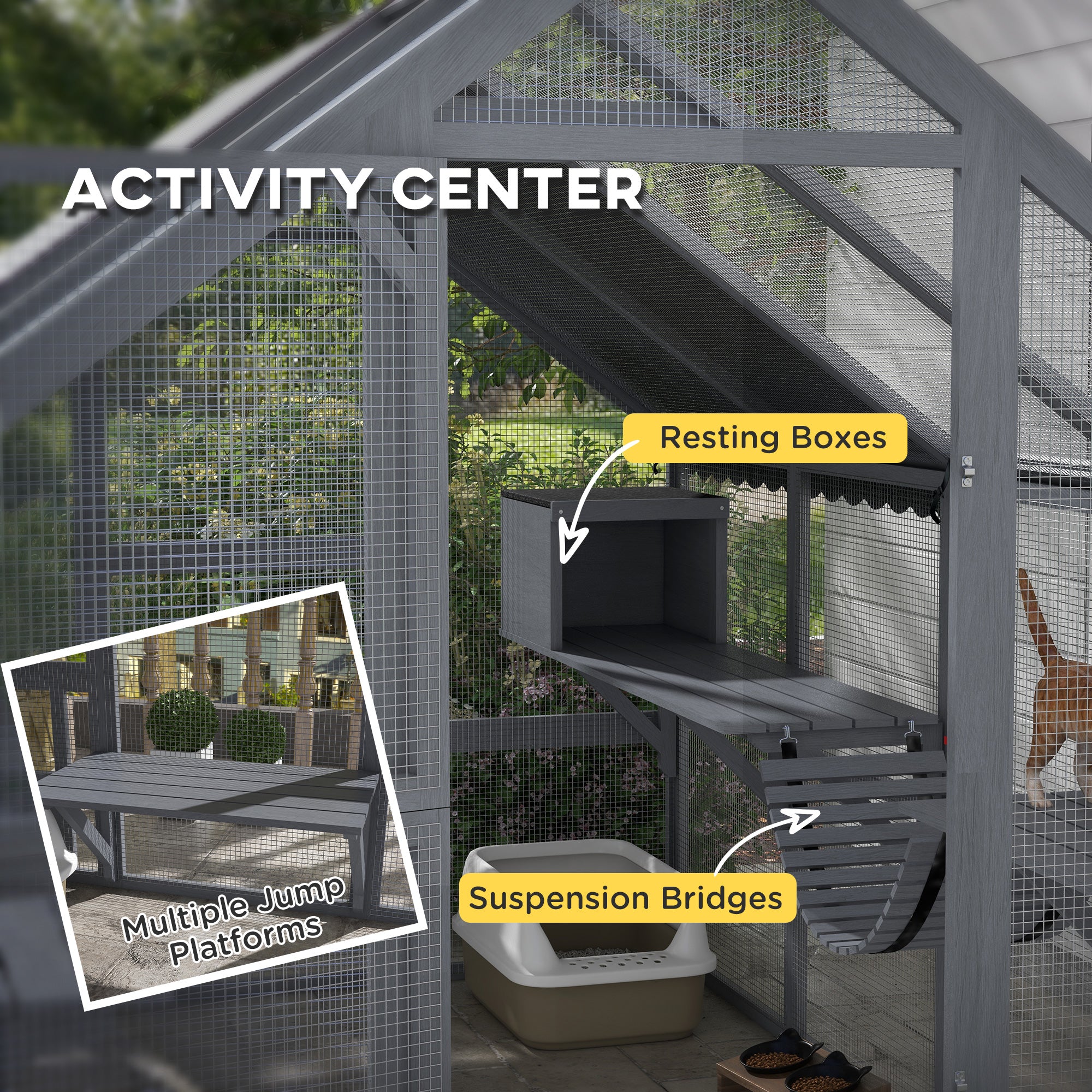 Outdoor Catio Cat Enclosure Waterproof Cover