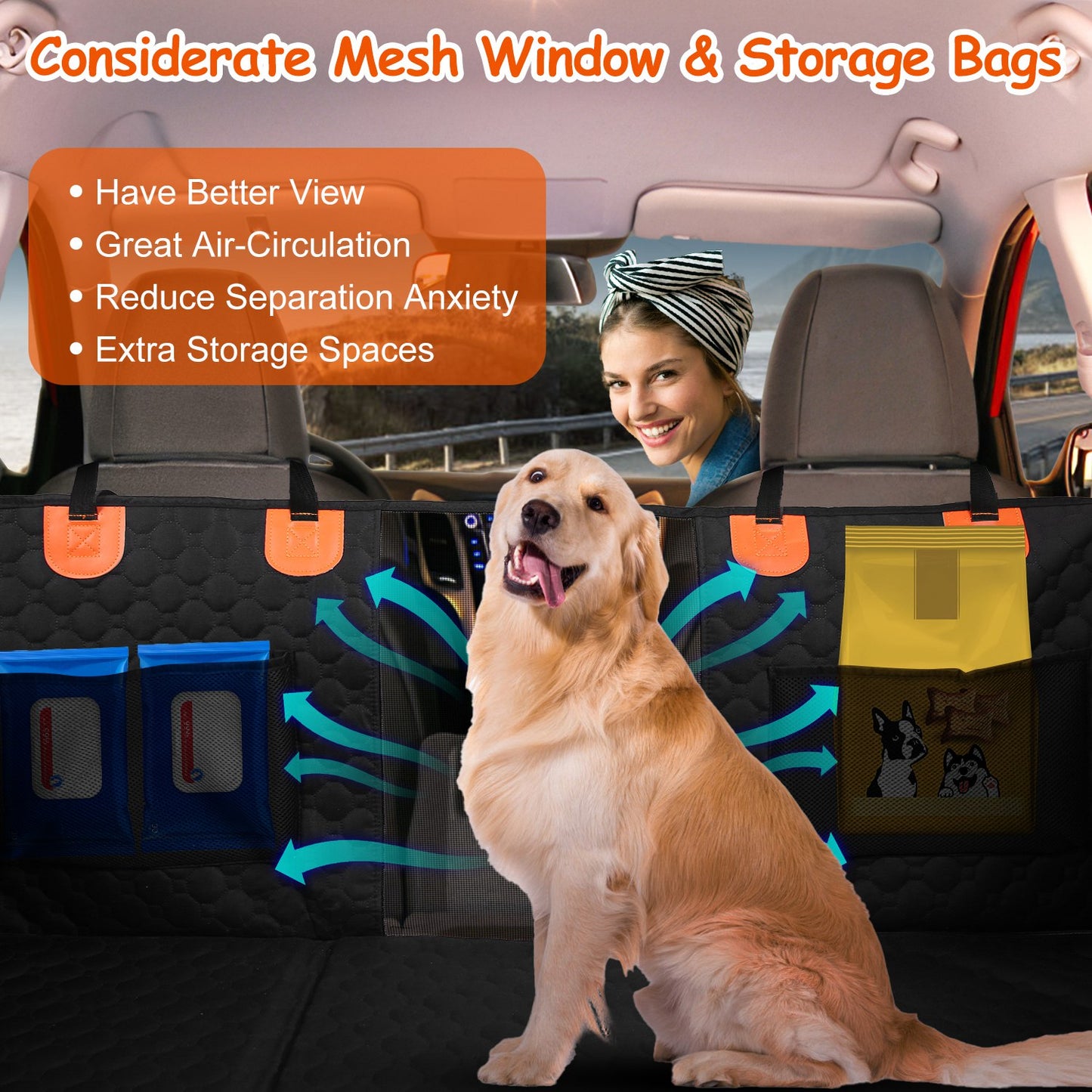 Waterproof Dog Car Back Seat Cover