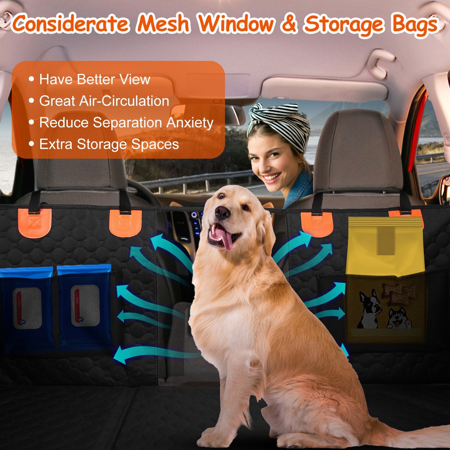 Waterproof Dog Car Back Seat Cover
