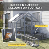 Outdoor Catio Cat Enclosure Waterproof Cover