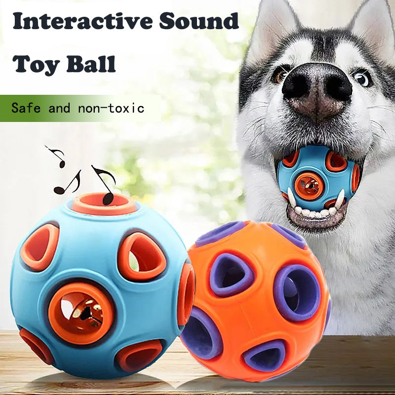 Dog Rubber Bell Ball Chew Toy