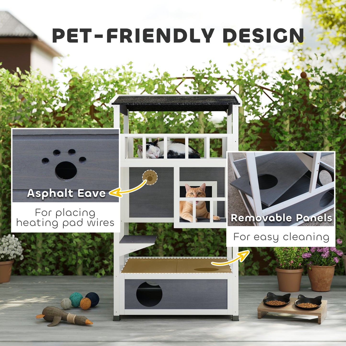 Outdoor Weatherproof Cat House