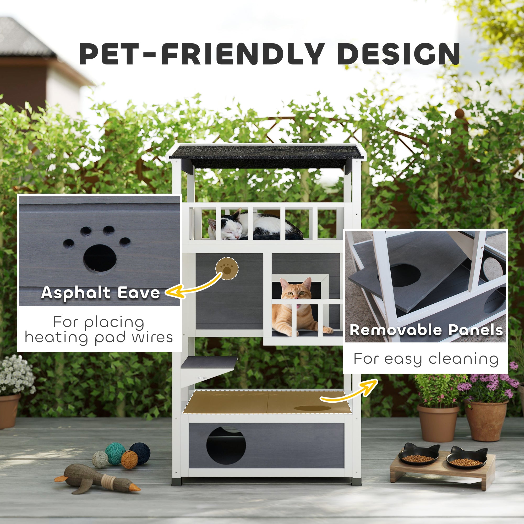 Outdoor Weatherproof Cat House