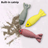 Mint Fish Cat Toy with Catnip
