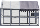 Outdoor Waterproof Cat House Fence Gray