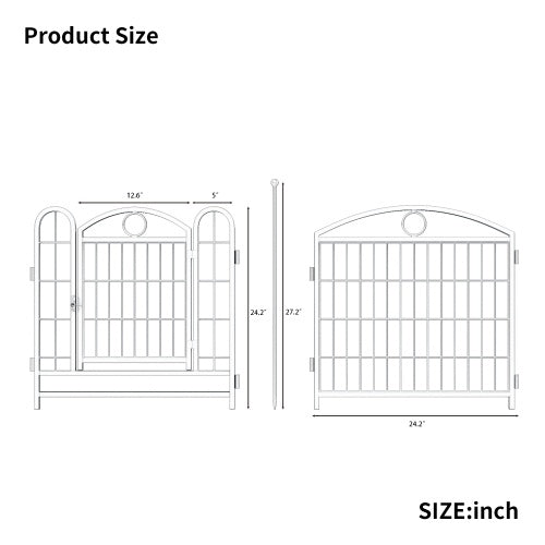 24” 8-Panel Indoor Metal Dog Playpen