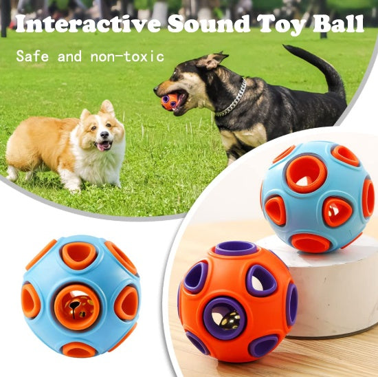 Dog Rubber Bell Ball Chew Toy