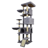 84.6in Dark Gray Cat Tree Towers