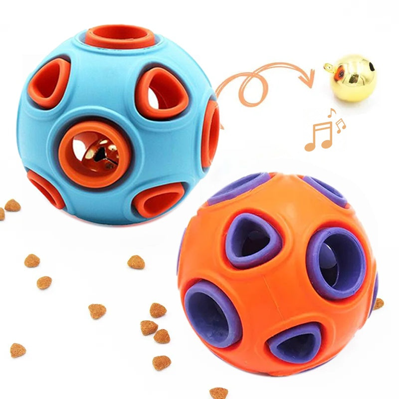 Dog Rubber Bell Ball Chew Toy